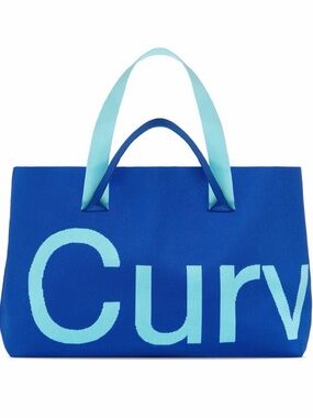 Curves by Sean Brown Tote (Azure)